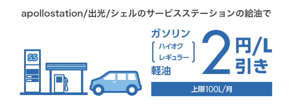 ガソリン代がおトク
