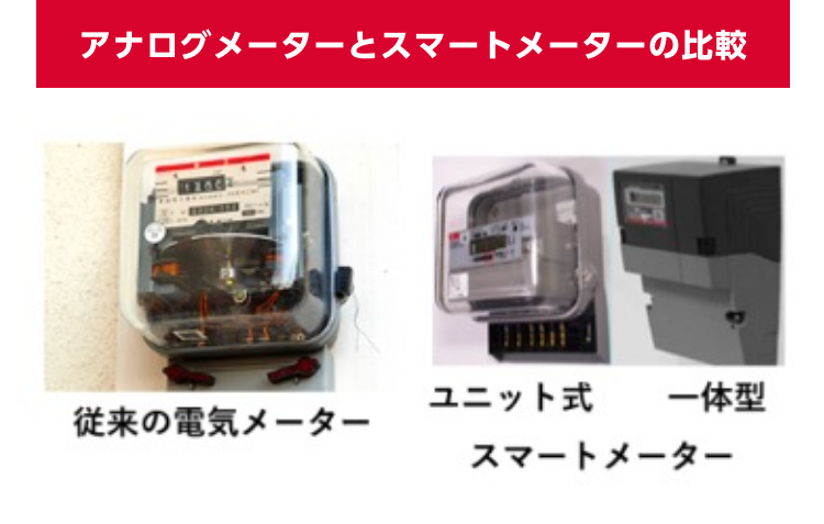 アナログメーターとスマートメーターの比較